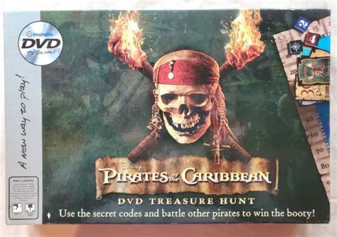 Disney Pirates Of The Caribbean Dvd Treasure Hunt Board Game From