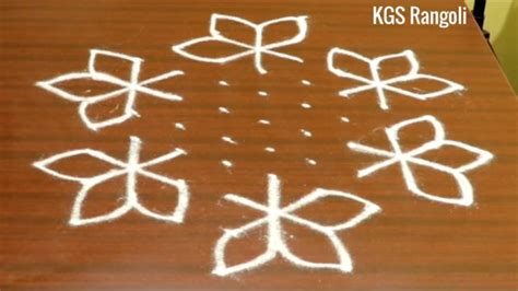 Simple And Easy 9x5 Dots Kolam Collections Daily Dots Kolam For