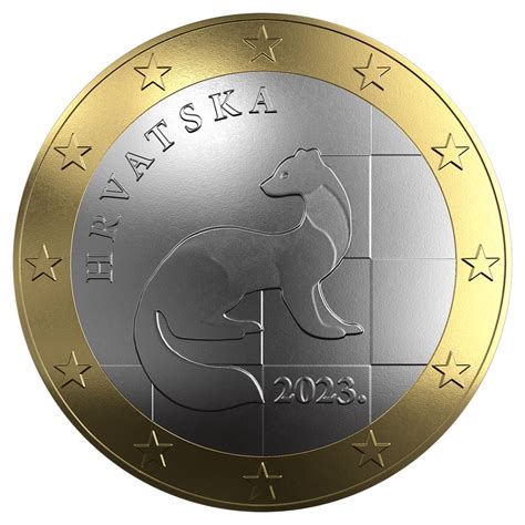 Croatian National Design Of Selected 1 Euro Coin Worldakkam