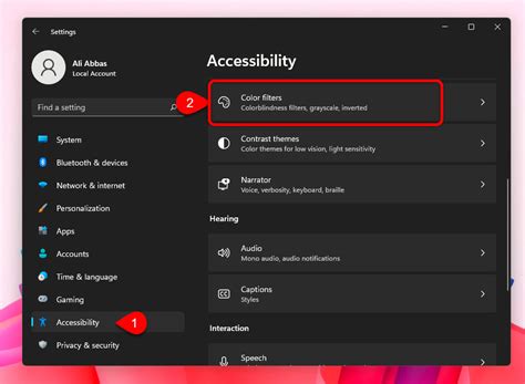 How To Change The Color Filters On Windows 11 Pc Wikigain