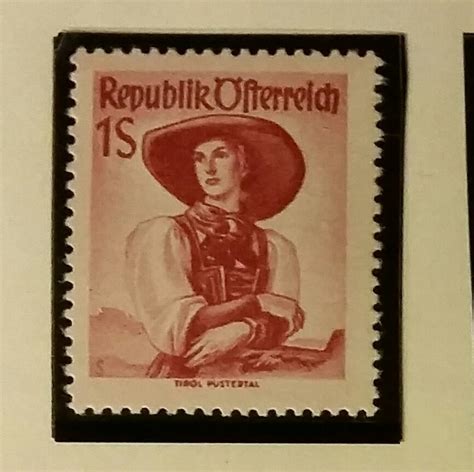 Am ende der seite sehen sie dann noch die momentan teuerste briefmarke der welt. Republik Österreich 1.- S rot, Wert!!