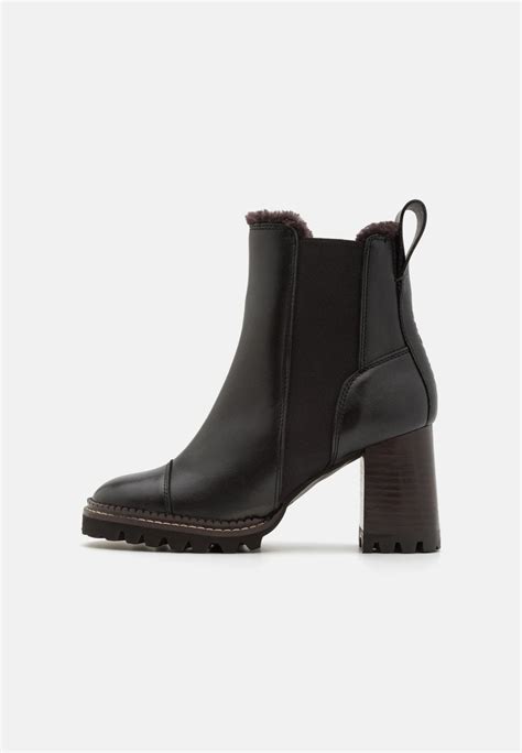 See By Chloé Mallory Heeled Chelsea Bootie High Heeled Ankle Boots