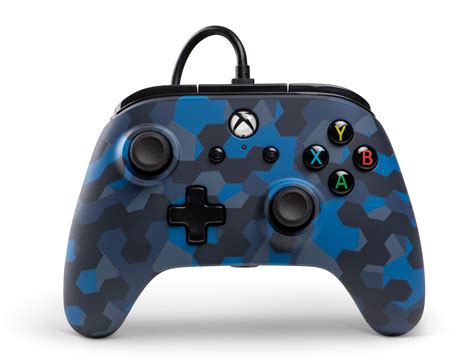 Powera Wired Stealth Controller For Xbox One Blue Camo 1508488 01