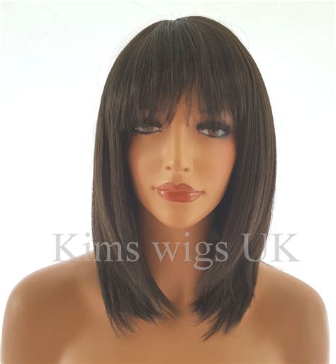 Ladies Wig Shoulder Length Razor Cut Wig Blonde Brown Black Ginger Mix Uk Seller Ebay