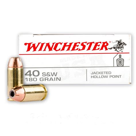 40 Sandw 180 Gr Jhp Winchester Usa 50 Rounds Ammo