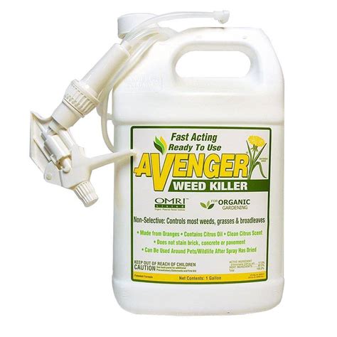 Avenger Weed Killer 128 Oz Ready To Use Natural Spray Avgrrtu128oz