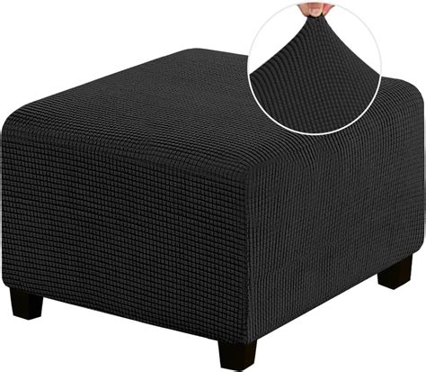 Stretch Ottoman Cover Ottoman Slipcovers Square For Living