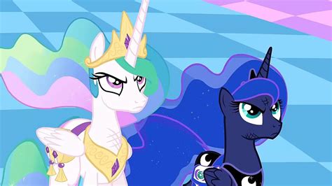 Mlp Fim Princess Luna And Princess Celestia Defeat Discord Princess