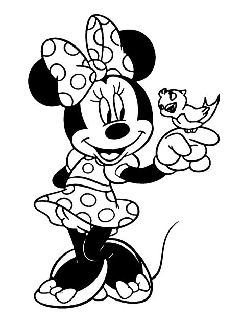 Free Printable Minnie Mouse Coloring Pages For Kids The Girl 14