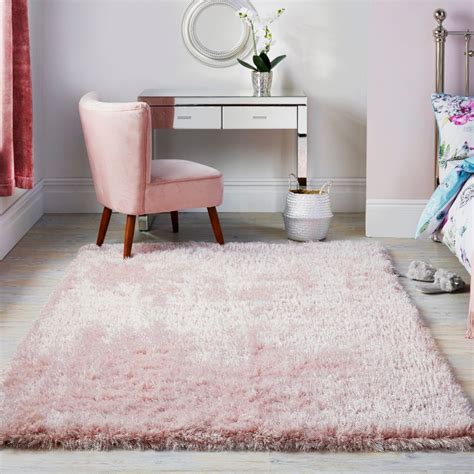 Dazzle Blush Pink Rug Modern Rugs Pink Bedroom Decor Pink Bedrooms