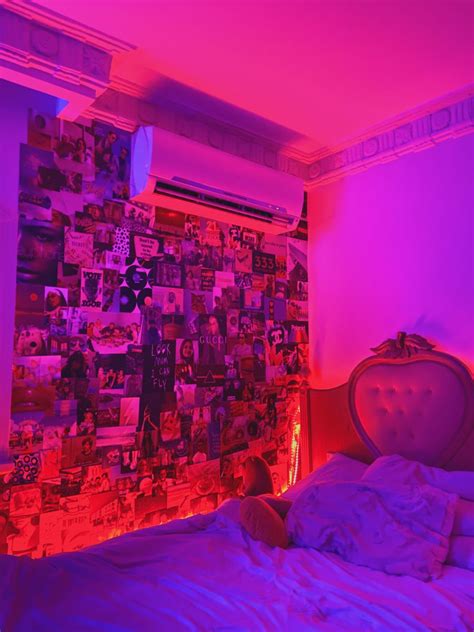Pink Aesthetic Room With Led Lights