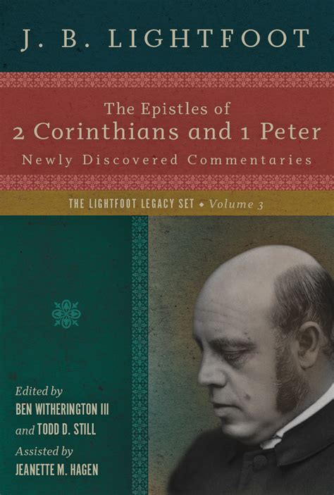 A commentary on first peter. Book Review: J. B. Lightfoot, The Epistles of 2 ...