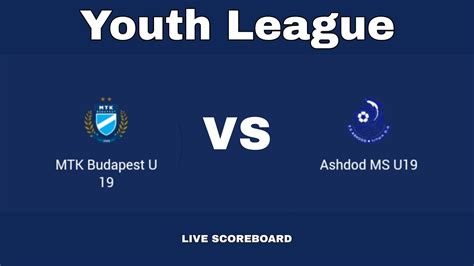 Mtk Budapest U19 Vs Ashdod Ms U19 Vs Uefa Youth League U19 2022 Live Scoreboard Youtube