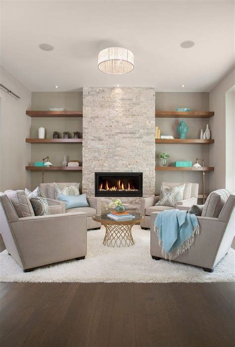 39 Cool Living Room Design Ideas With Fireplace To Keep You Warm This