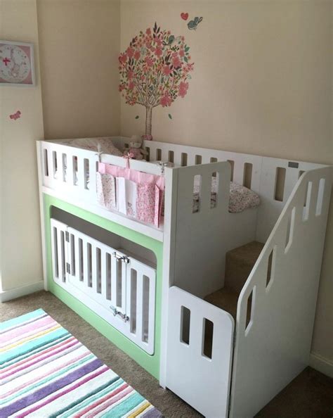 < image 1 of 2 >. bed and crib bunk bed combo - Google Search | Baby bunk ...