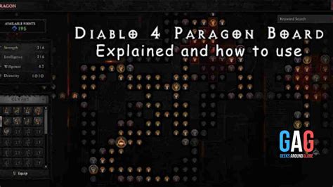 How To Use Diablo 4 Paragon Board Geeks Around Globe