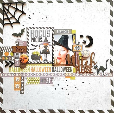 Sharing Another Spooky Halloween Layout Using Some Awesome