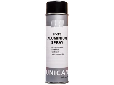 Køb Unican P 33 Aluminium Spray 500ml Hos Jnf Webshop