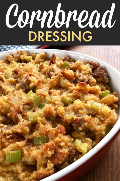 South Your Mouth Southern Cornbread Dressing With Sausage
