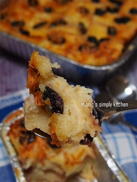 Puding dibuat dengan cara direbus, dikukus, maupun dipanggang. Puding Roti Tape Kismis Keju - Monic's Simply Kitchen