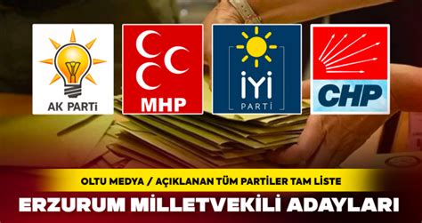 Erzurum Milletvekili Aday Listesi A Kland