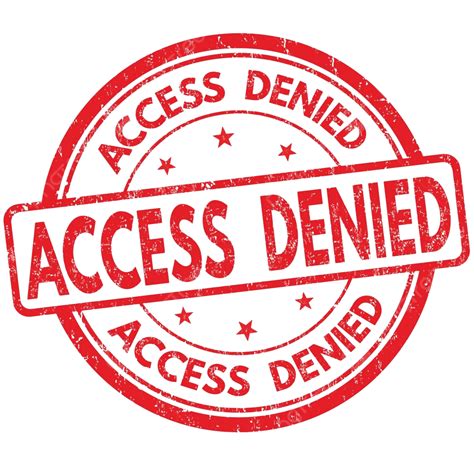 Access Denied Sign Or Stamp No Stamp Connection Vector No Stamp