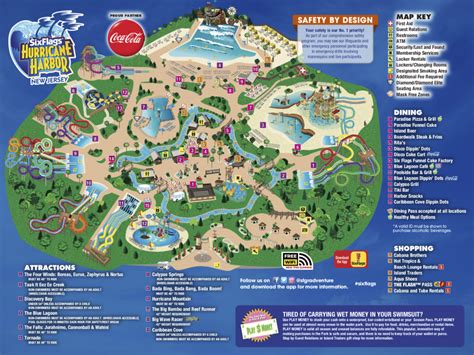 View Park Map Hurricane Harbor New Jersey