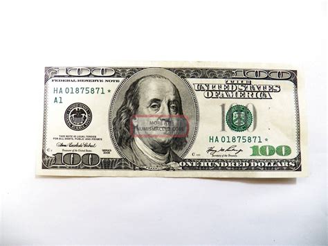 2006 One Hundred Dollar Bill Star Note Uncirculated Sn Ha 01875871 Rare
