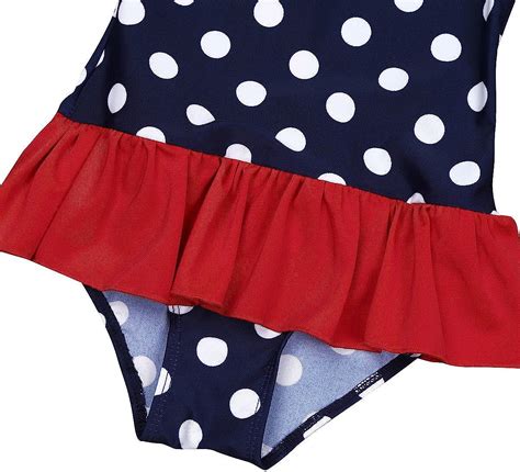 Tiaobug Baby M Dchen Einteiler Badeanzug Uv Schutz Bikini Polka Dots