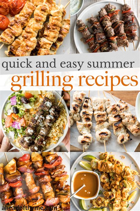 Quick And Easy Summer Grilling Recipes Ahead Of Thyme