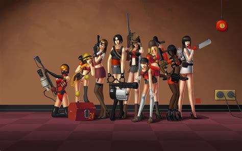 Team Fortress 2 Girls Team Full Hd Fondo De Pantalla And Fondo De