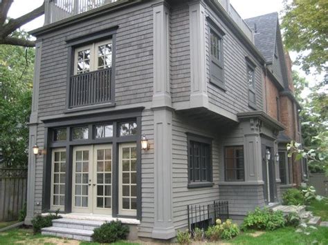 This wow color scheme makes our house look simple yet gorgeous. Historic red brick home with grey addition. qummunicate ...