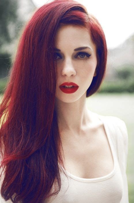 Red Hair Red Lips Deep Red Hair Hair Styles Hair Styles 2014