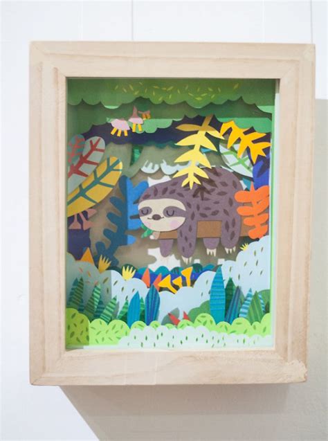 I Made Paper Dioramas Inspired By Nature And Animals Diorama Paper