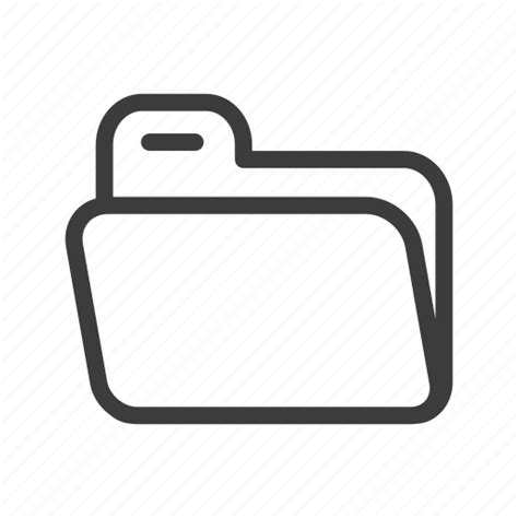 Empty File Folder Open Icon Download On Iconfinder