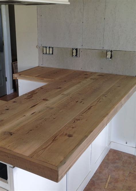 If desired, add a few drops of essential oil.a cup of vinegar is a lot and will smell! DIY Reclaimed Wood Countertop | Outdoor kitchen ...