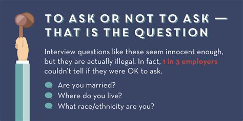 This question sounds very forward and can be misinterpreted in different ways so let me clarify. Illegal interview questions employers may not know they're ...