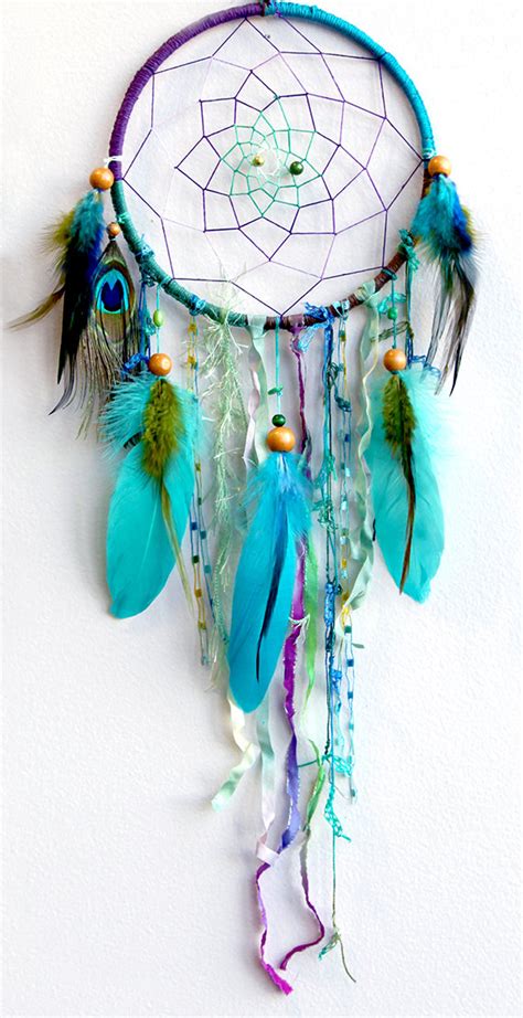 Birgits Daily Bytes Painted Feathers Dream Catcher