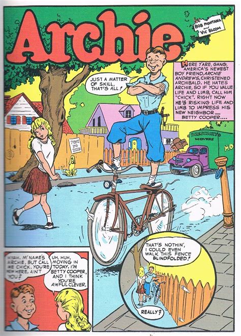 First Appearance Of Archie Andrews And Betty Cooper From