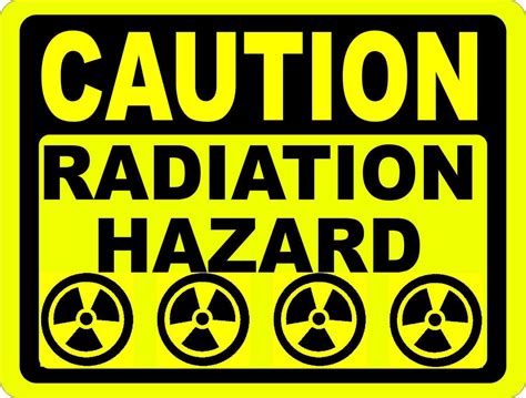 Caution Radiation Hazard Sign Signs By Salagraphics
