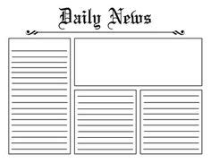 Supply students with news articles. Newspaper Template | EOY | Newspaper article template, Classroom freebies, Article template