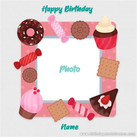 Create birthday invitations, save the dates. Online happy birthday card maker with photo | Birthday card with name, Free online birthday ...