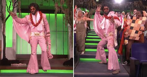 Jason Momoas Elvis Halloween Costume On The Ellen Show Popsugar