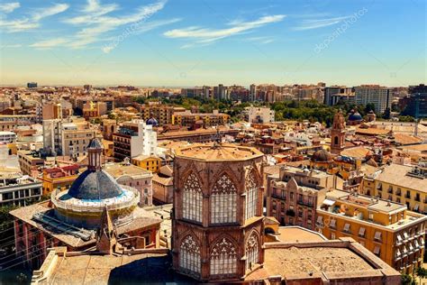 Aerial View Of The Old Town Of Valencia Spain — Stock Photo © Nito103