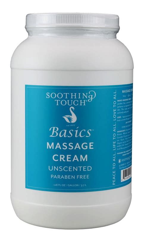 Soothing Touch Basics Massage Cream Unscented 1 Gal