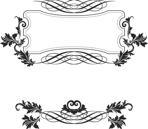 Gothic Border Design Png Clip Art Library