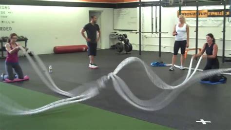 Battle Ropes Workout Battle Rope Exercises Battling Ropes Youtube