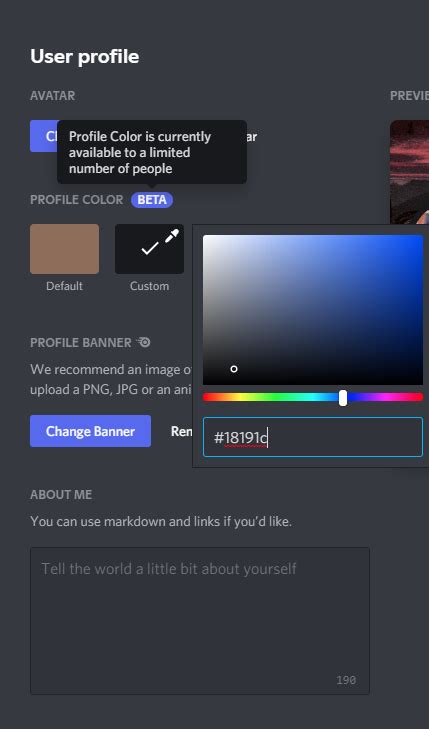 Discord Profile Colors