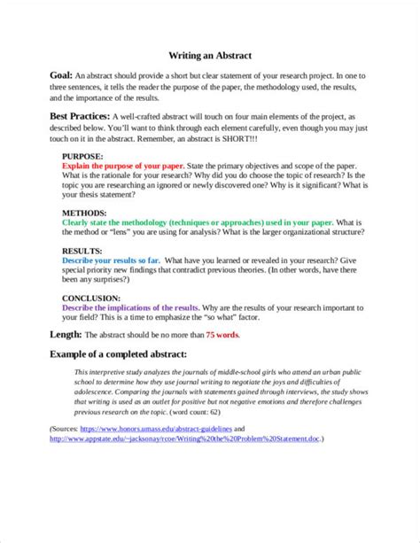 😀 Abstract Examples For Research Papers How To Write An Abstract In