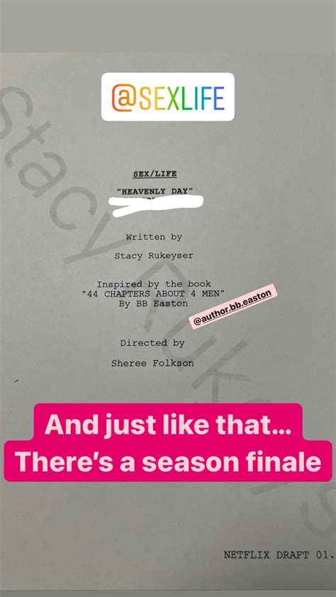Stacy Rukeyser On Twitter And Just Like That Theres A Season Finale
